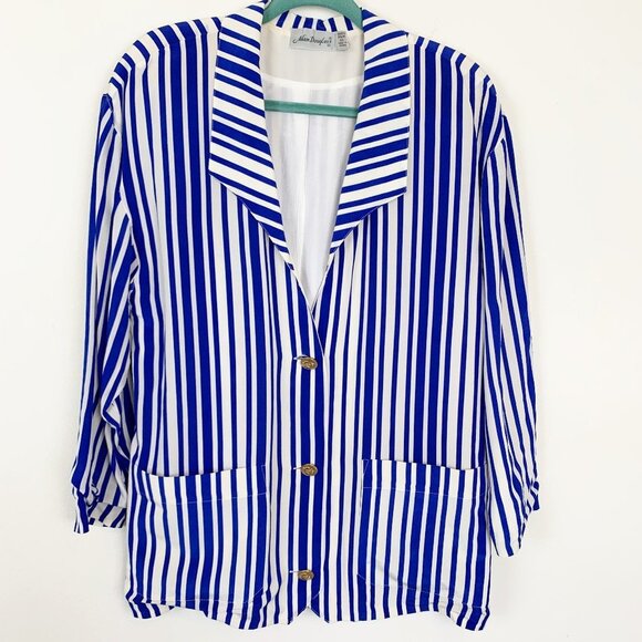 Vintage Adam Douglass Adriana Papell Silk Blazer - Picture 1 of 4